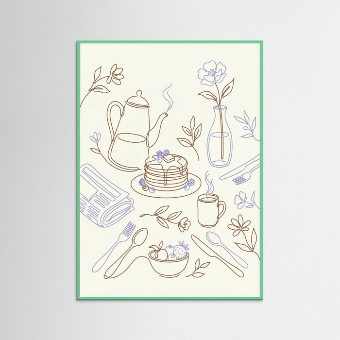 Mint Wood Culinary Doodles