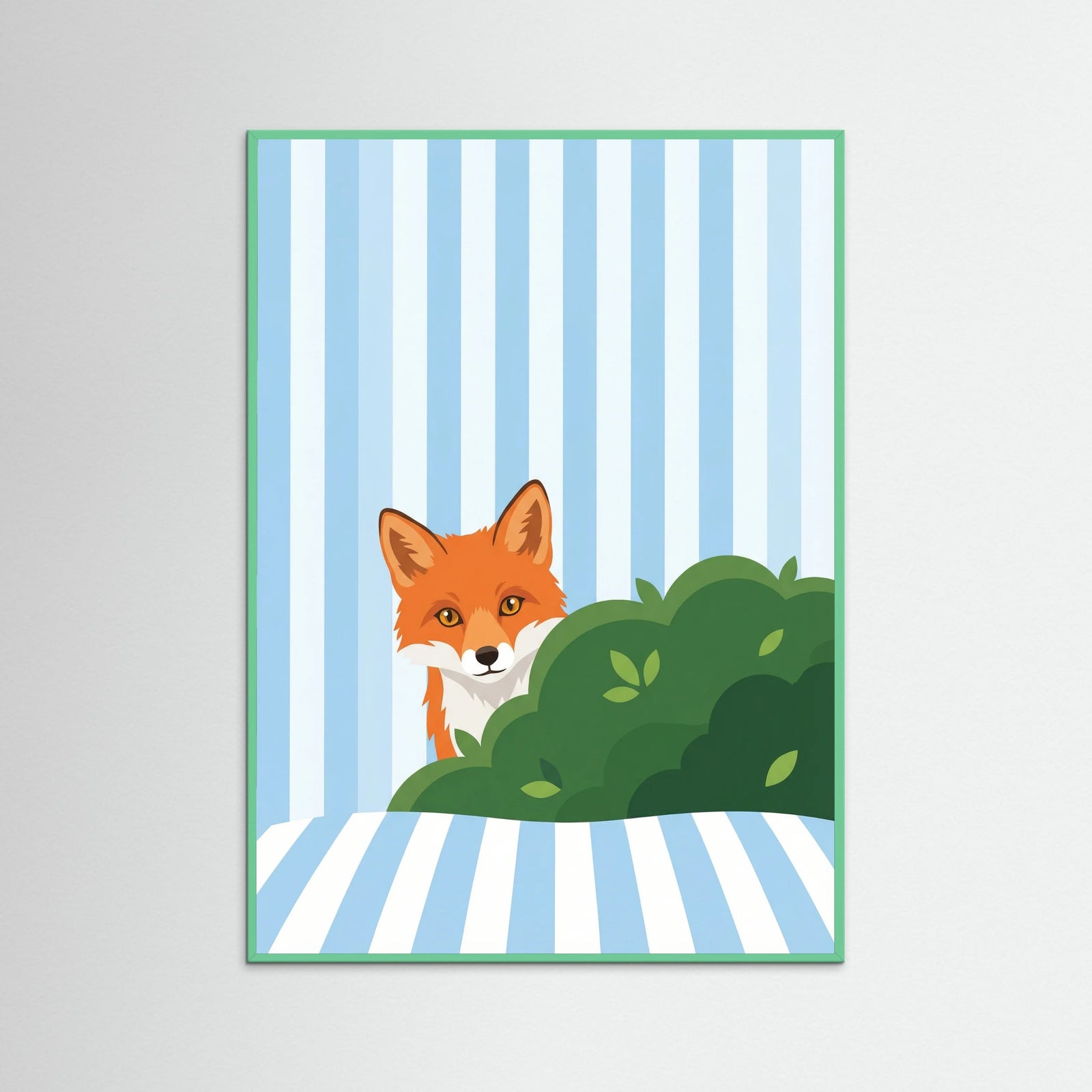 Mint Wood Curious Cat