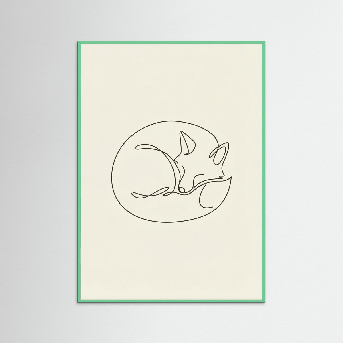 Mint Wood Curious Feline Forms
