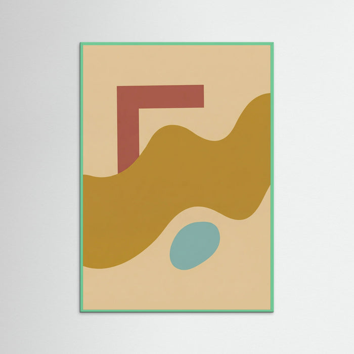 Mint Wood Curved Geometries