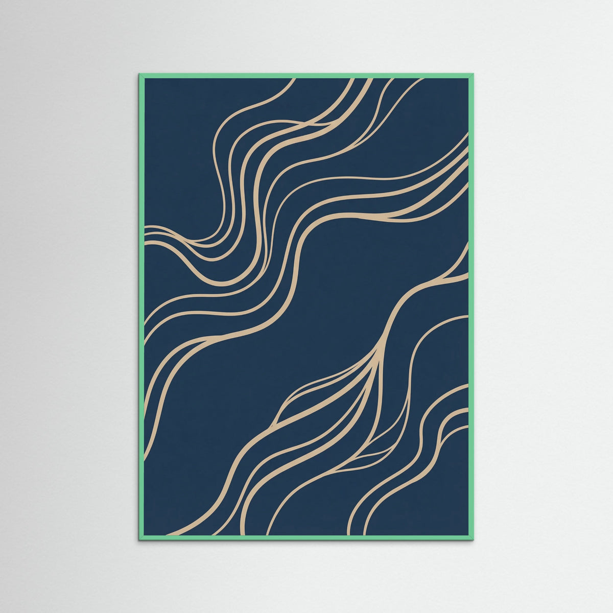 Mint Wood Curved Paths