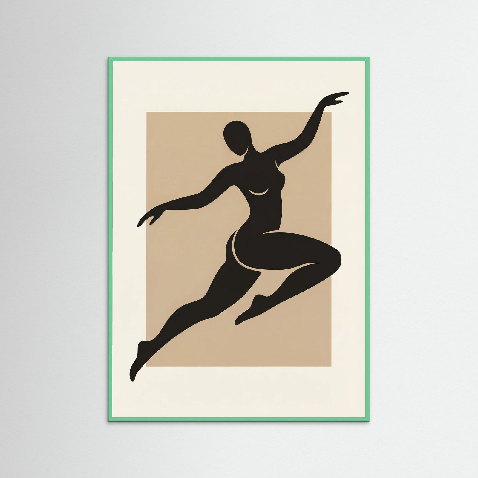 Mint Wood Curved Silhouette