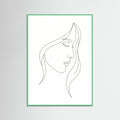 Mint Wood Curved Silhouette