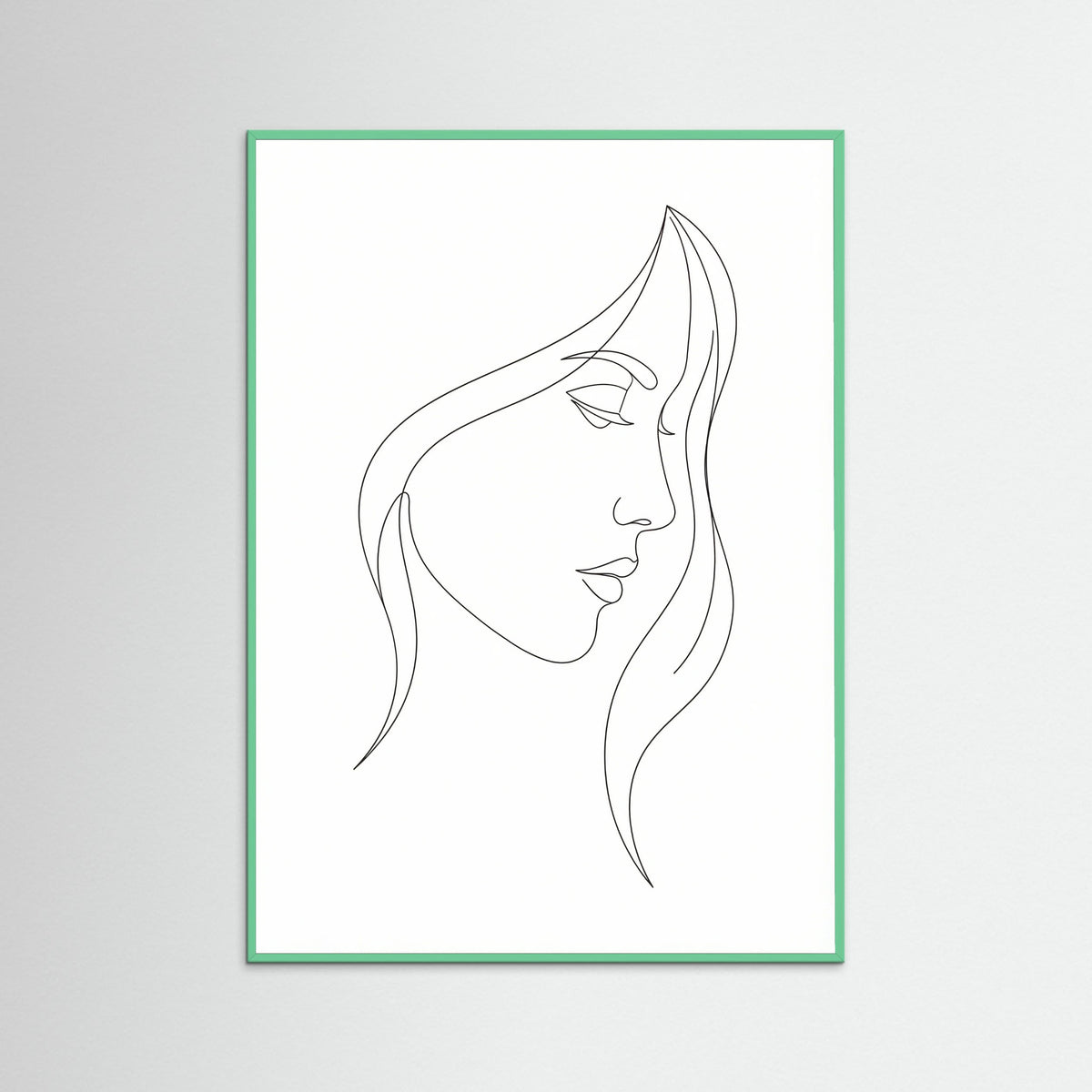 Mint Wood Curved Silhouette
