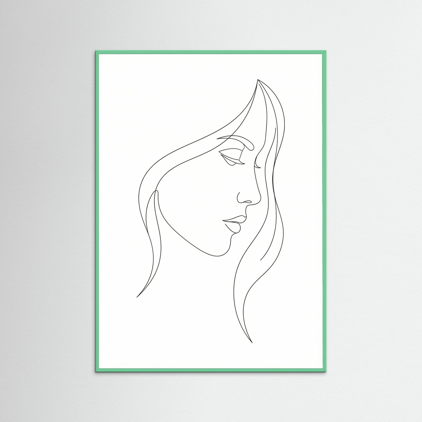 Mint Wood Curved Silhouette
