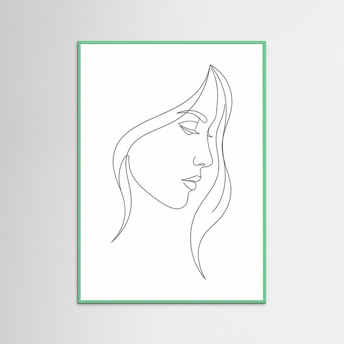 Mint Wood Curved Silhouette