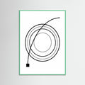 Mint Wood Curved Trajectory