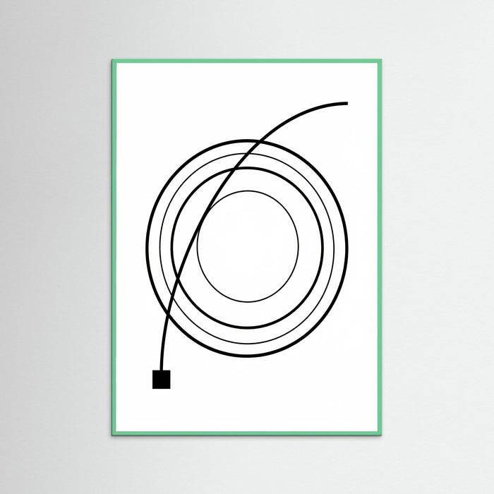 Mint Wood Curved Trajectory