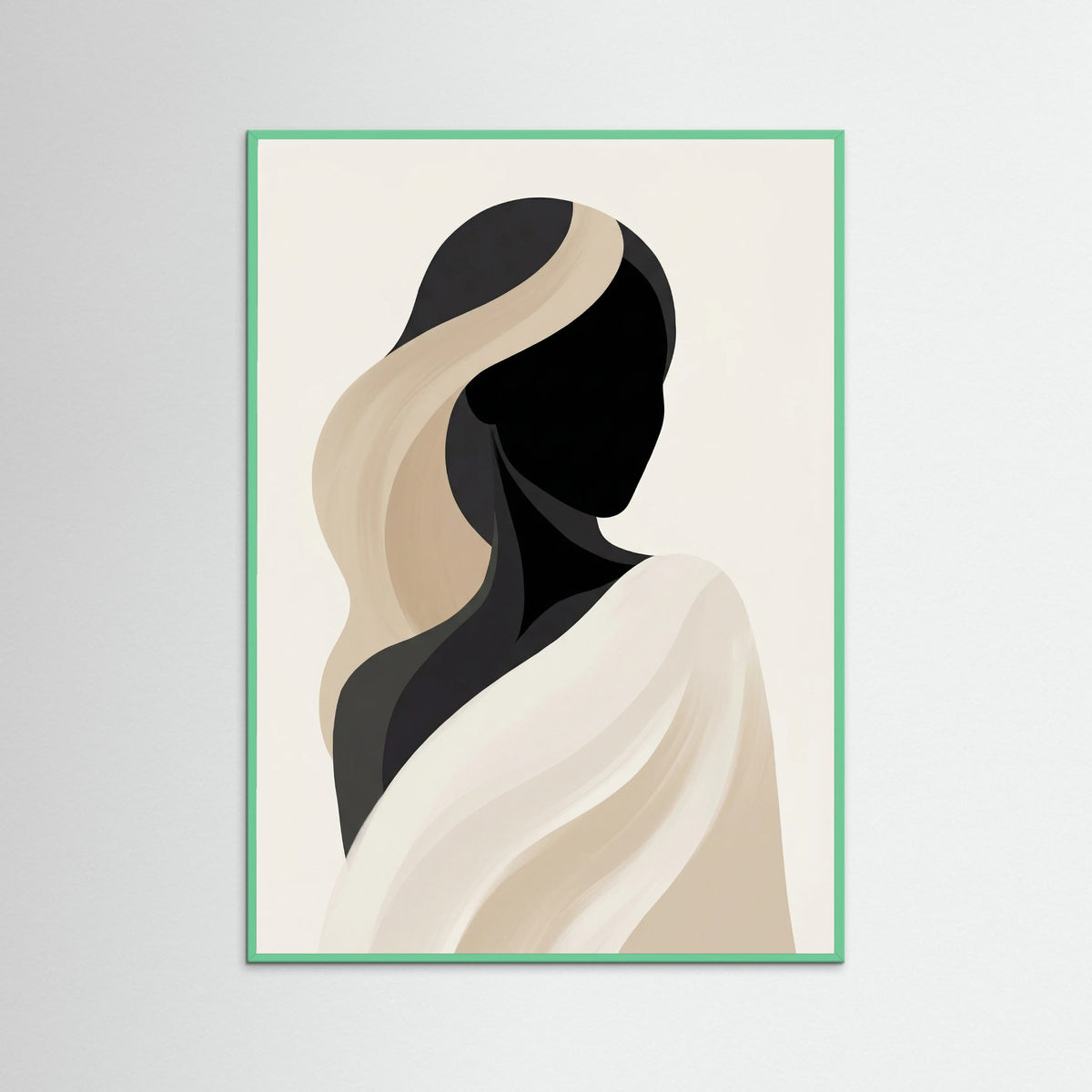 Mint Wood Dancing Silhouette