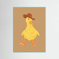 Póster Daphne the Cowgirl Duckling – póster e impresión artística