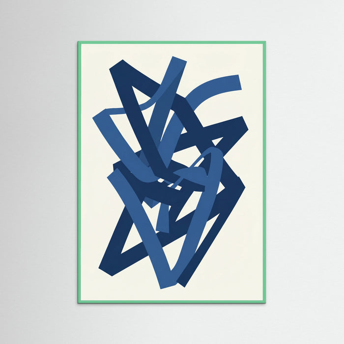 Mint Wood Deep Blue Strands