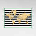 Detailed world map with cities, Harper Poster – Poster und Kunstdruck