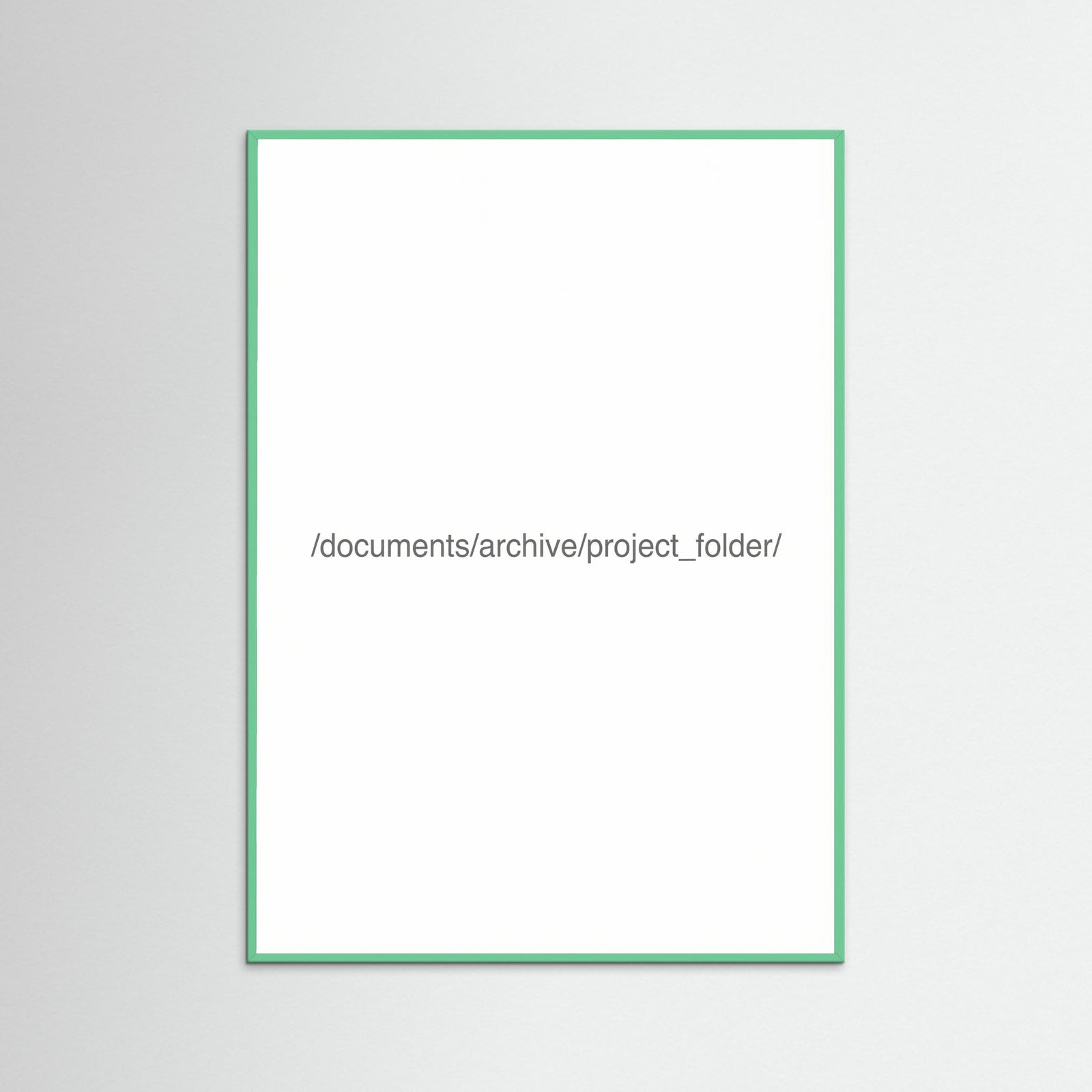 Mint Wood Digital File Label