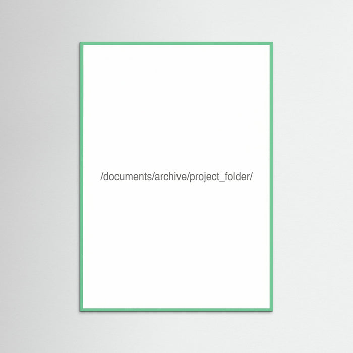 Mint Wood Digital File Label