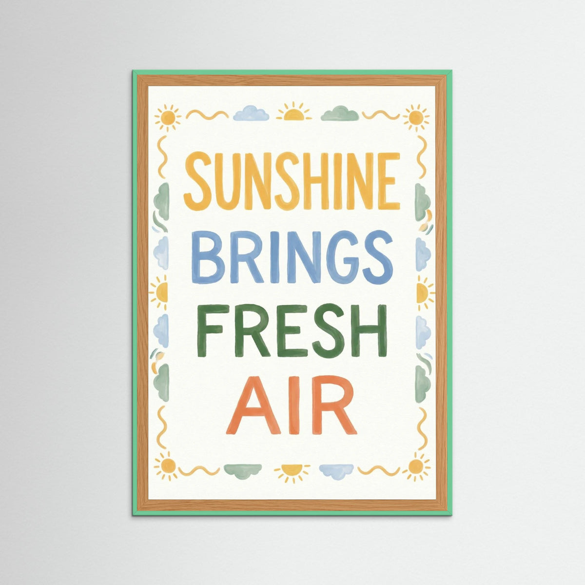 Mint Wood Dinner Party Affirmation