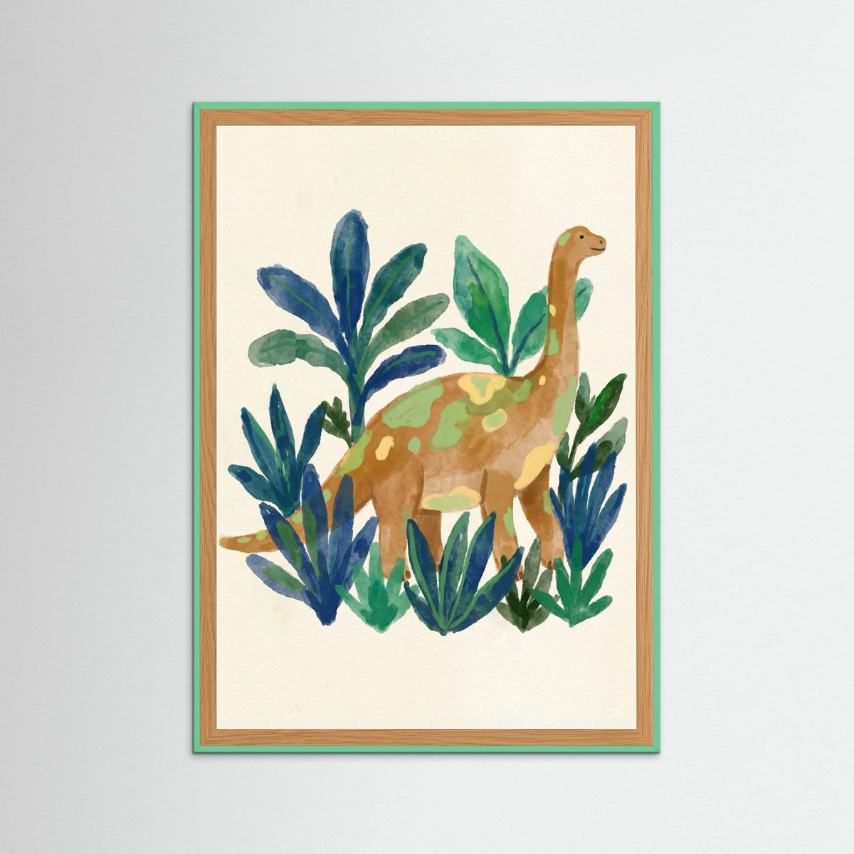 Mint Wood Dino Garden