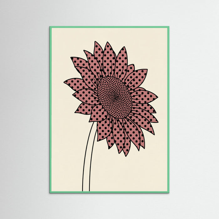 Dotted Mushroom Whimsy – póster e impresión artística