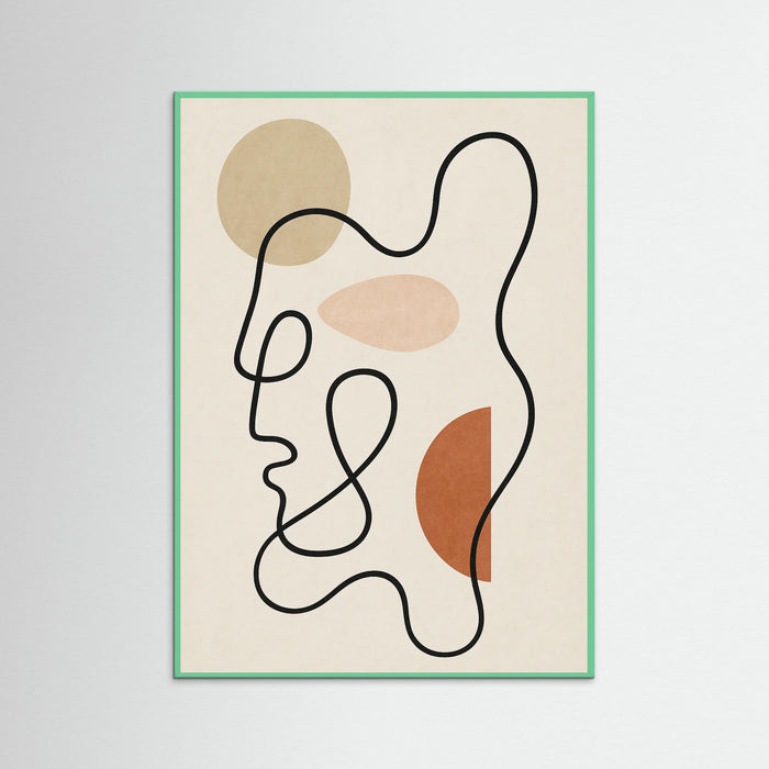 Mint Wood Dreamlike Outline
