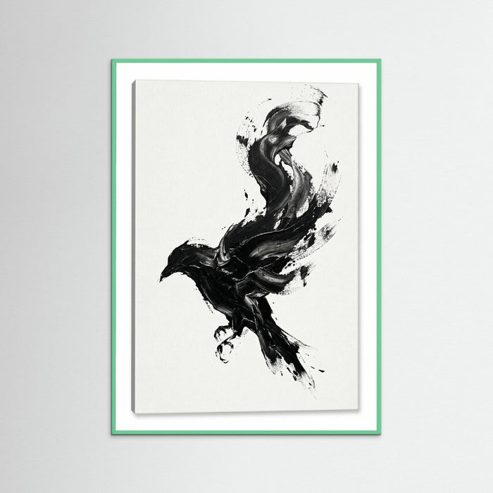 Mint Wood Dynamic Brushstroke