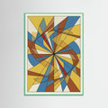 Mint Wood Dynamic Geometric Forms