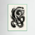 Mint Wood Dynamic Inkwork