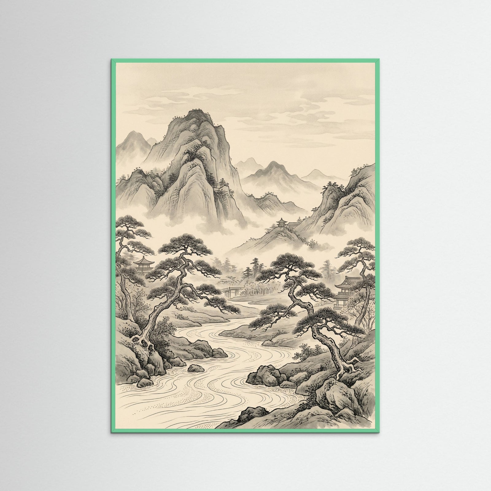 Mint Wood Dynamic Oceanic Study