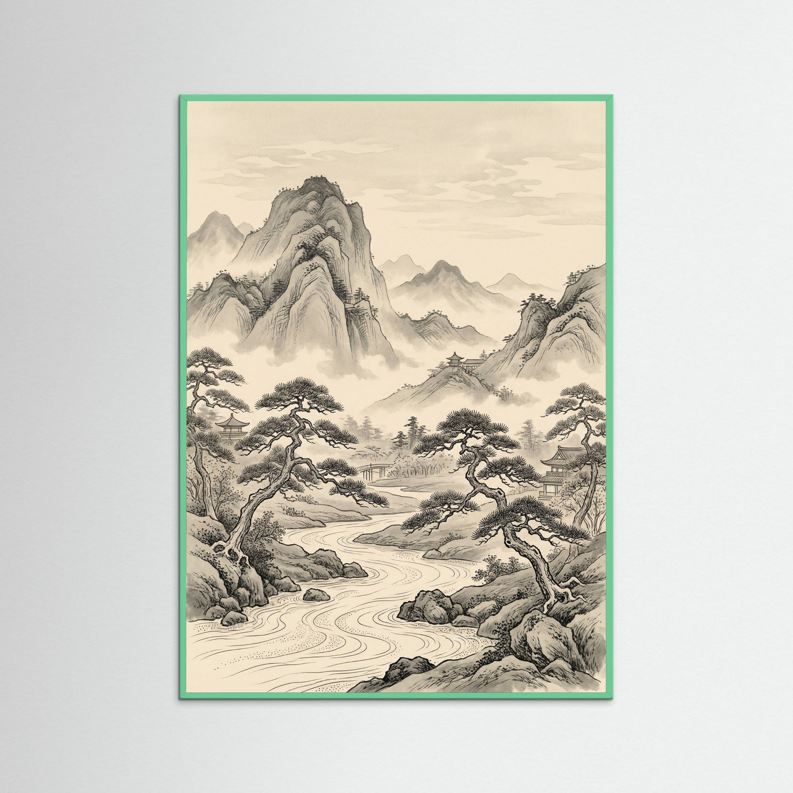Mint Wood Dynamic Oceanic Study