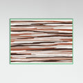 Mint Wood Earth Tones Flow Poster