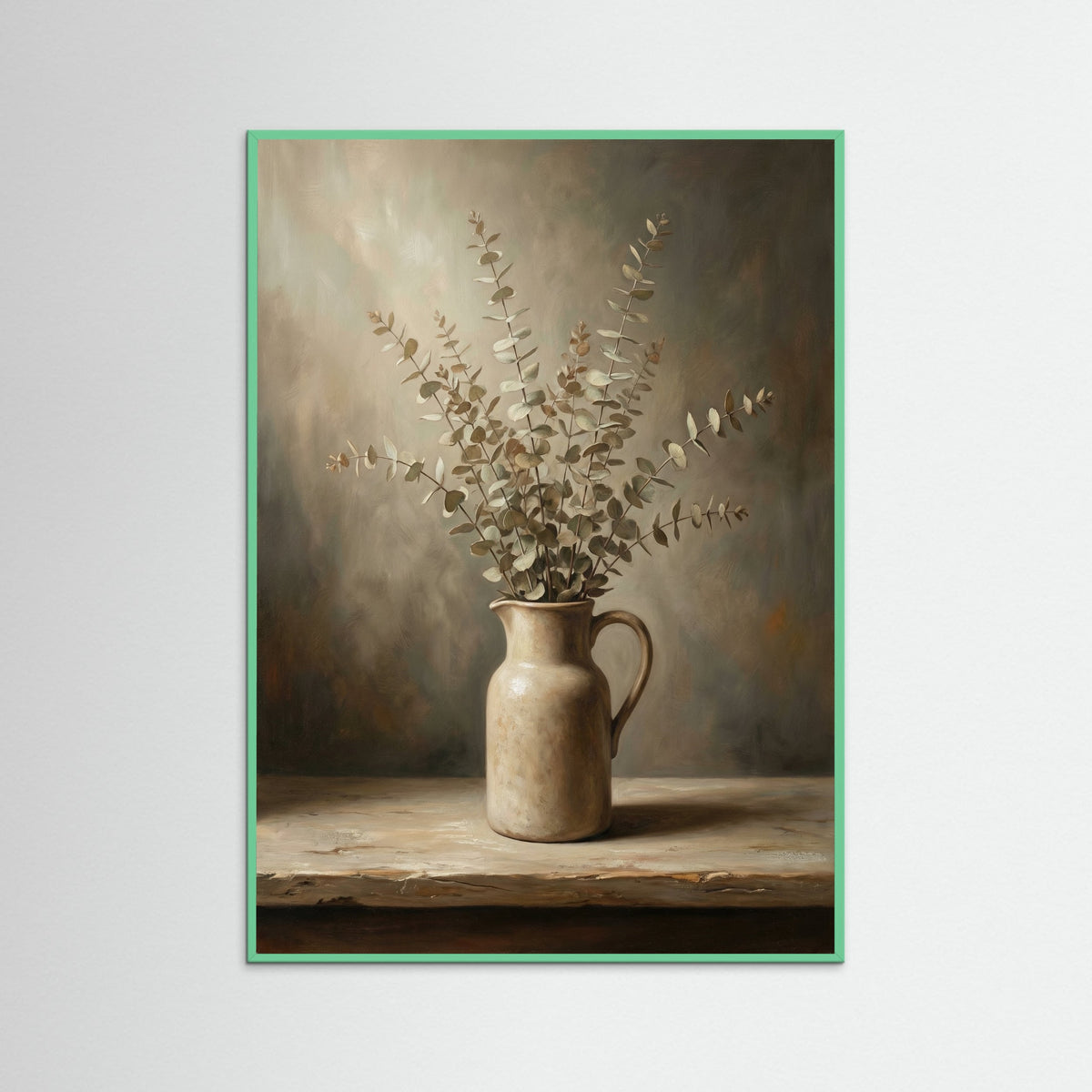 Mint Wood Earthen Florals