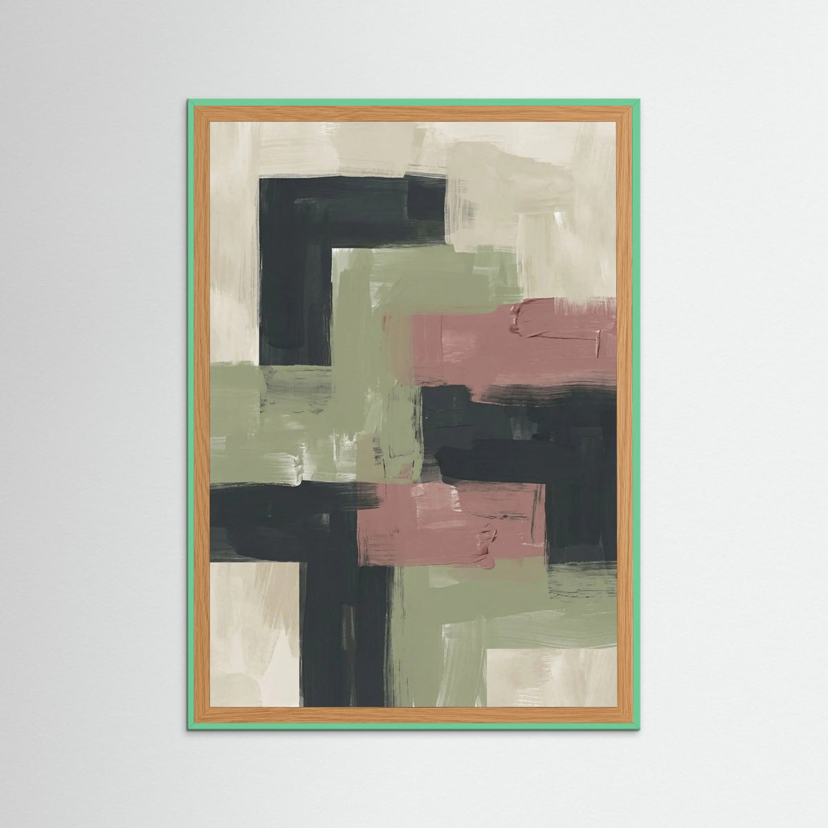 Mint Wood Earthen Geometry