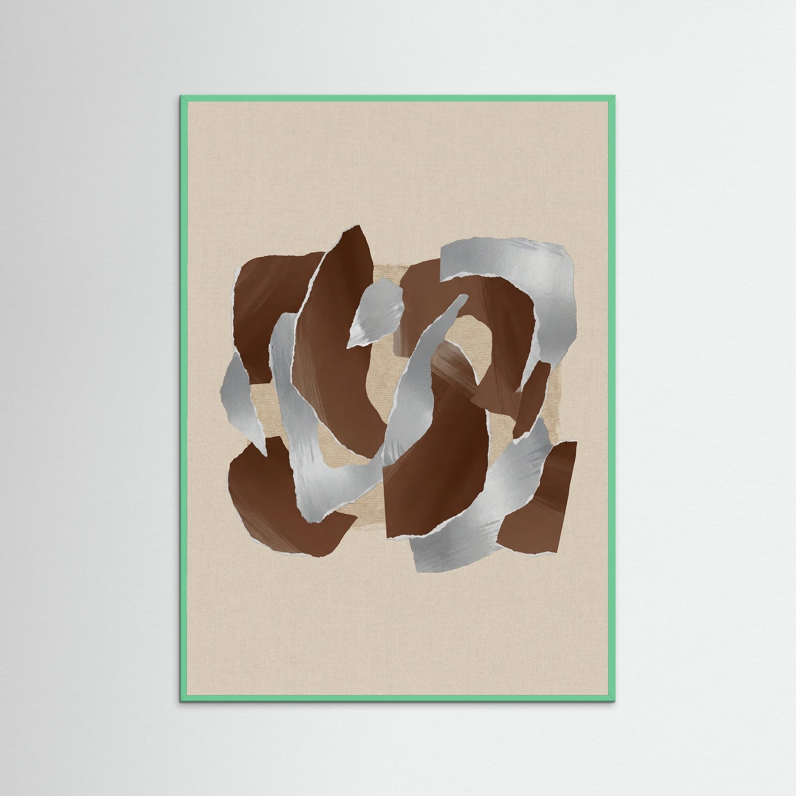 Mint Wood Earthy Abstraction