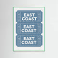 East Coast Tickets Poster – poster and art print