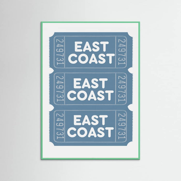 East Coast Tickets Poster – poster and art print