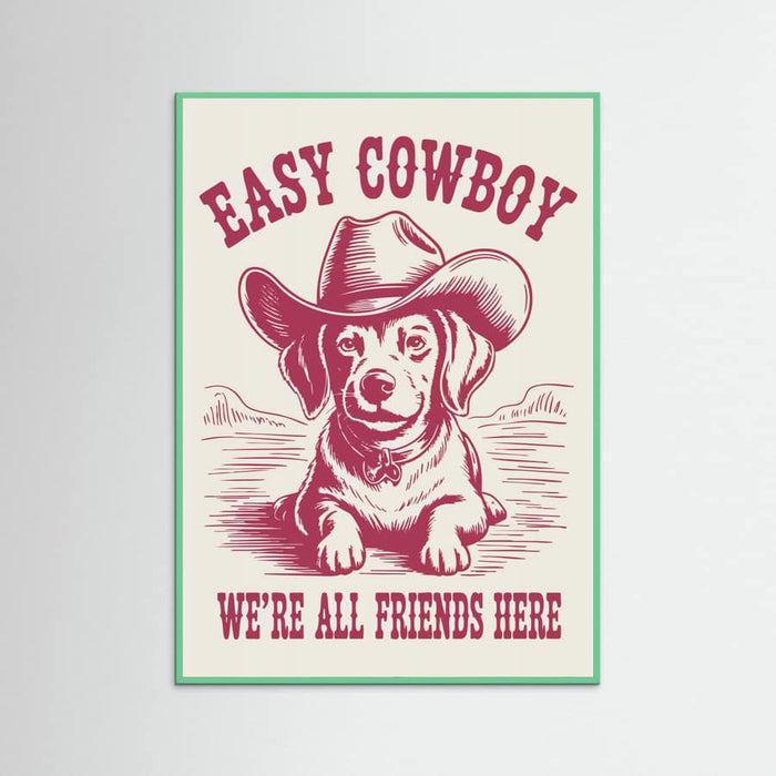 Easy Cowboy Poster – poster och konsttryck