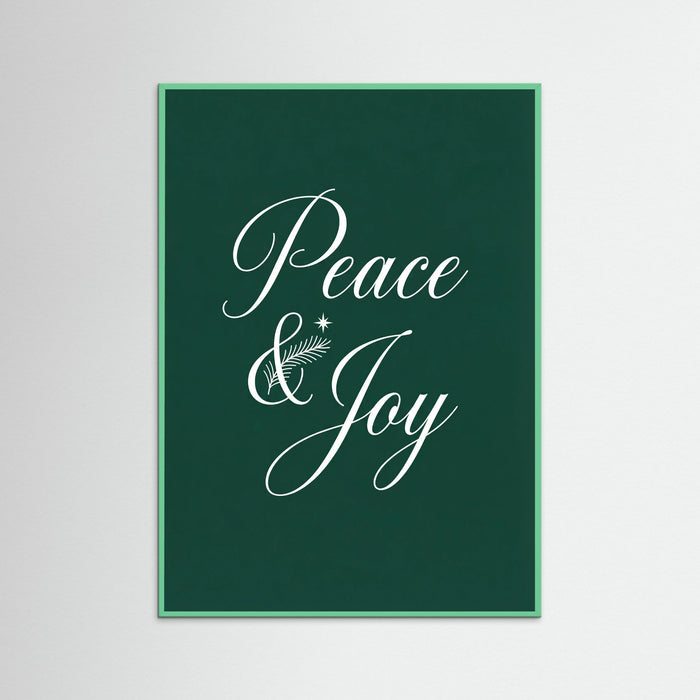 Mint Wood Elegant Christmas Script