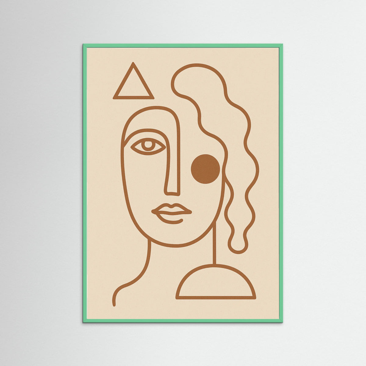 Mint Wood Elegant Curve