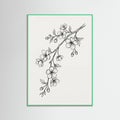 Mint Wood Elegant Florals