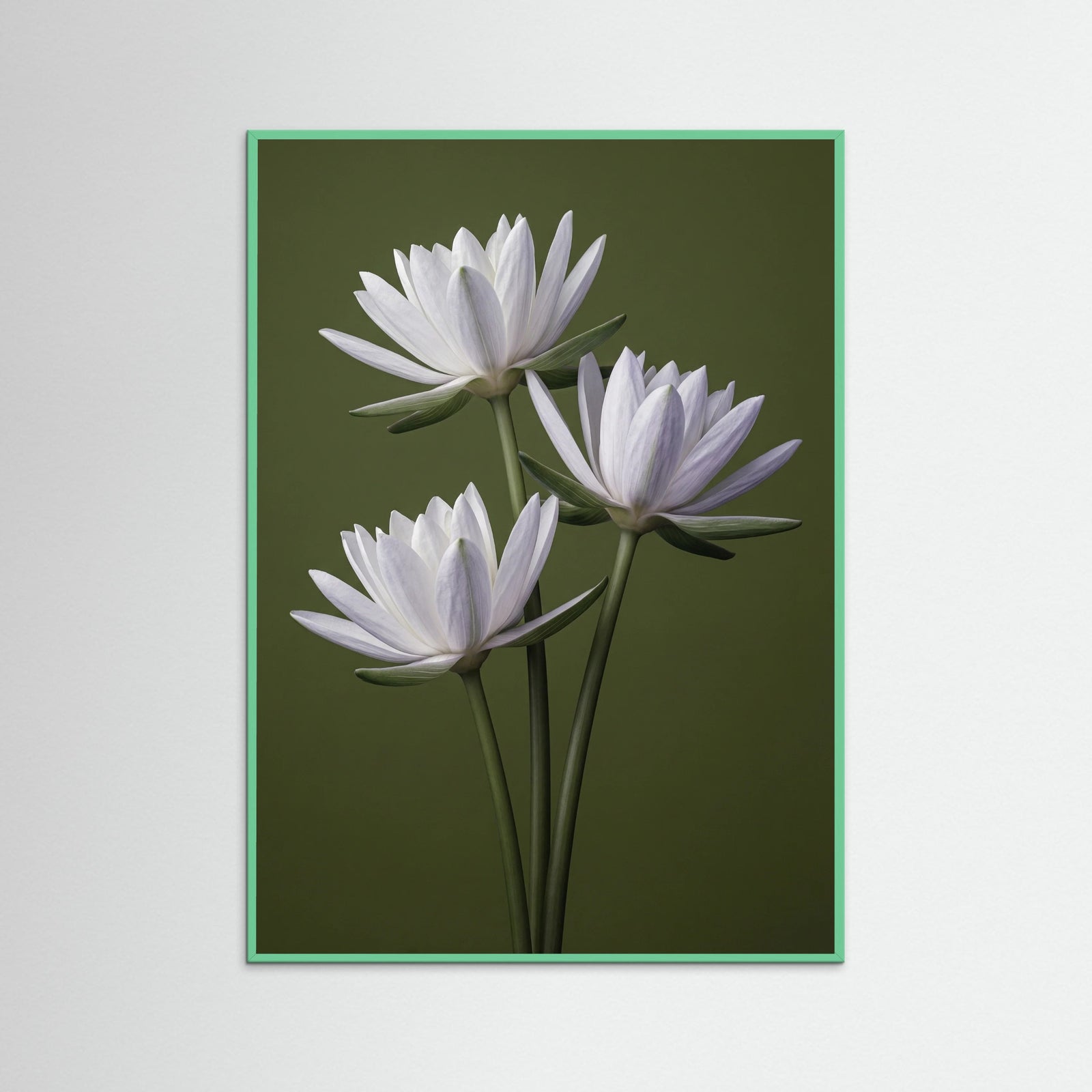 Mint Wood Elegant Irises