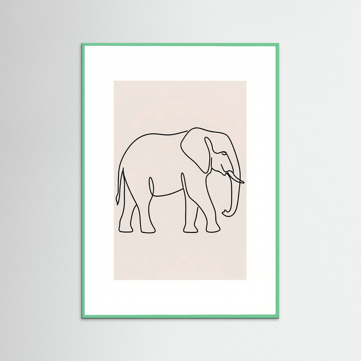 Mint Wood Elegant Line Fauna