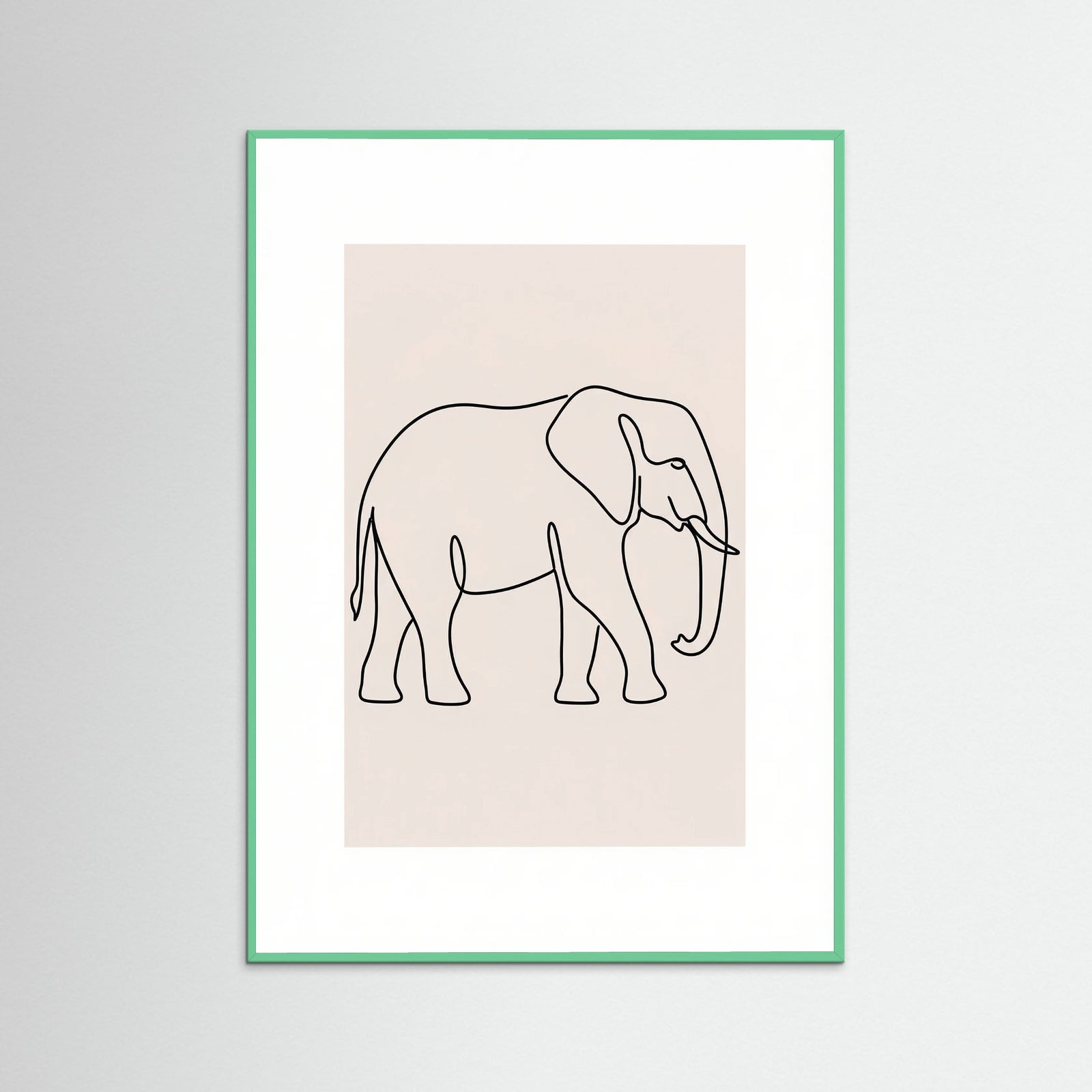 Mint Wood Elegant Line Fauna