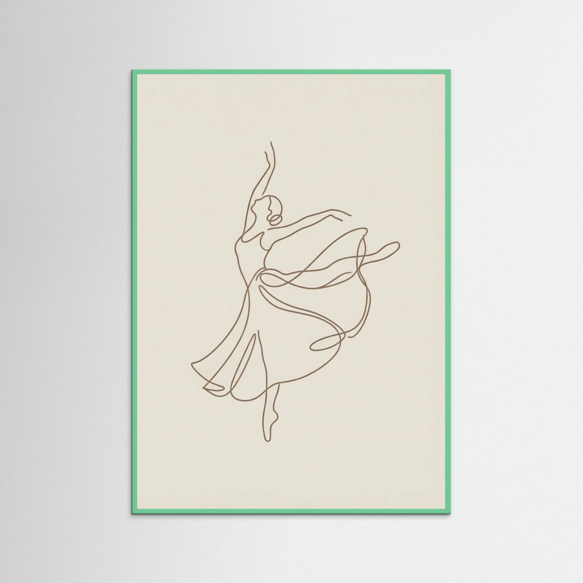 Mint Wood Elegant Line Figure