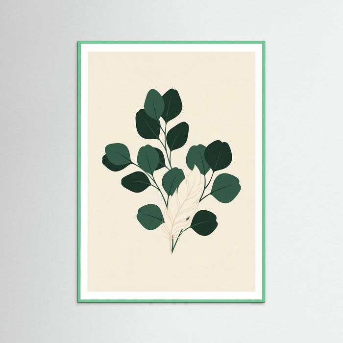 Mint Wood Elegant Ribbon Plant