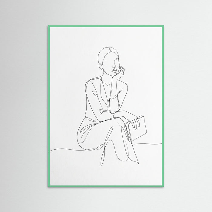 Mint Wood Elegant Silhouette