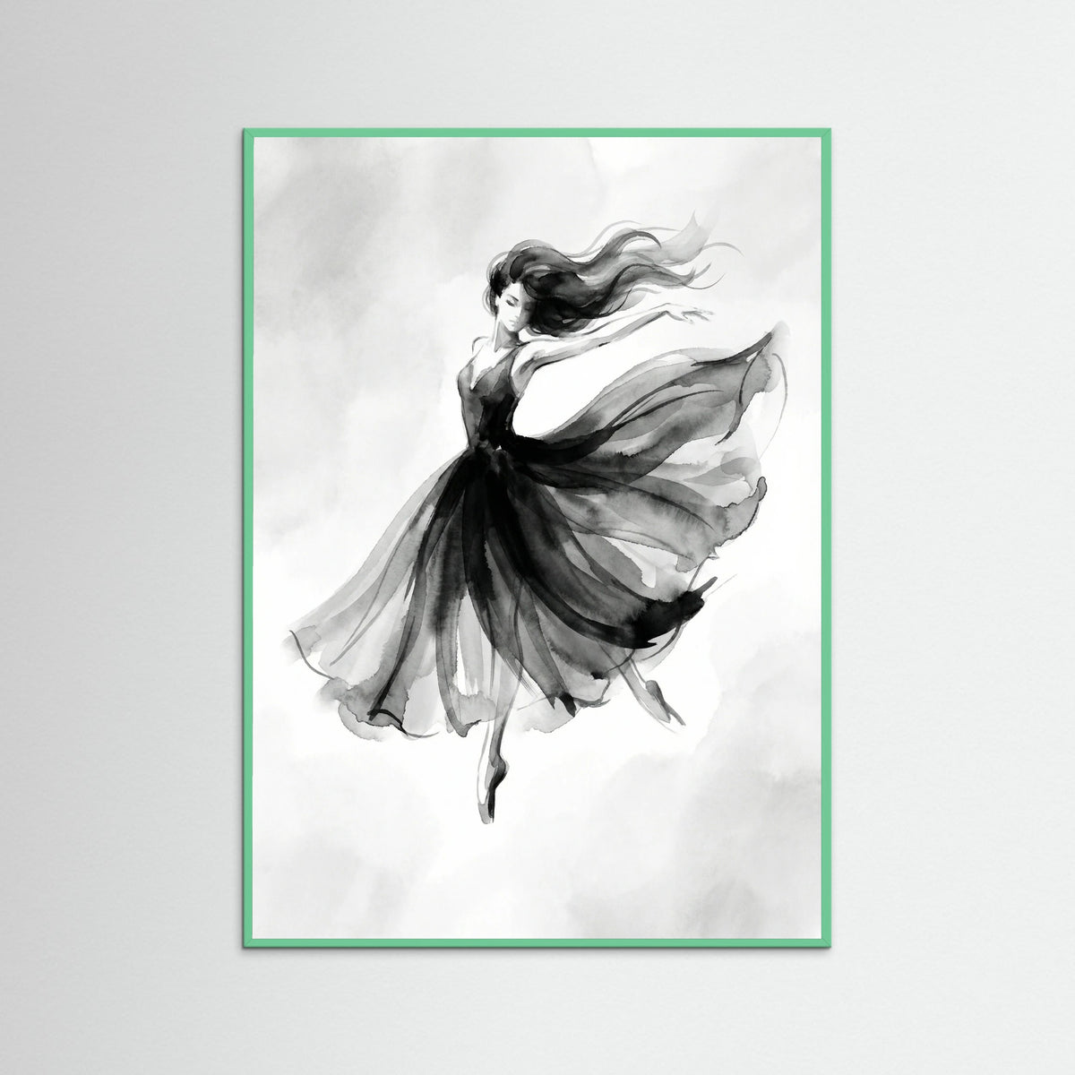Mint Wood Elegant Silhouette