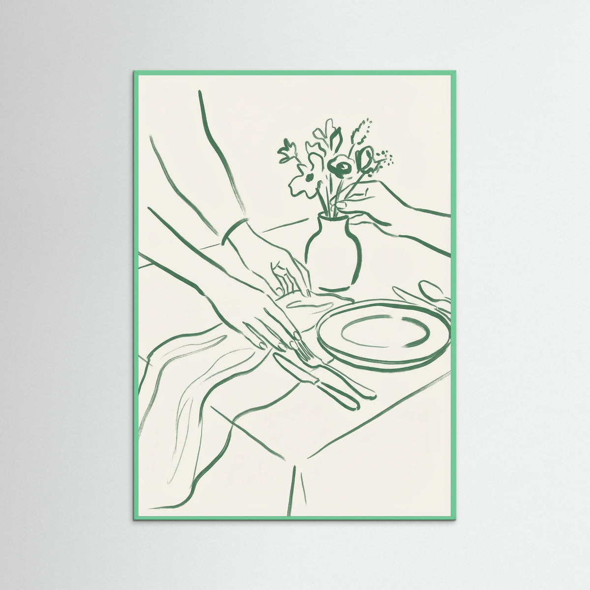 Mint Wood Elegant Toasts