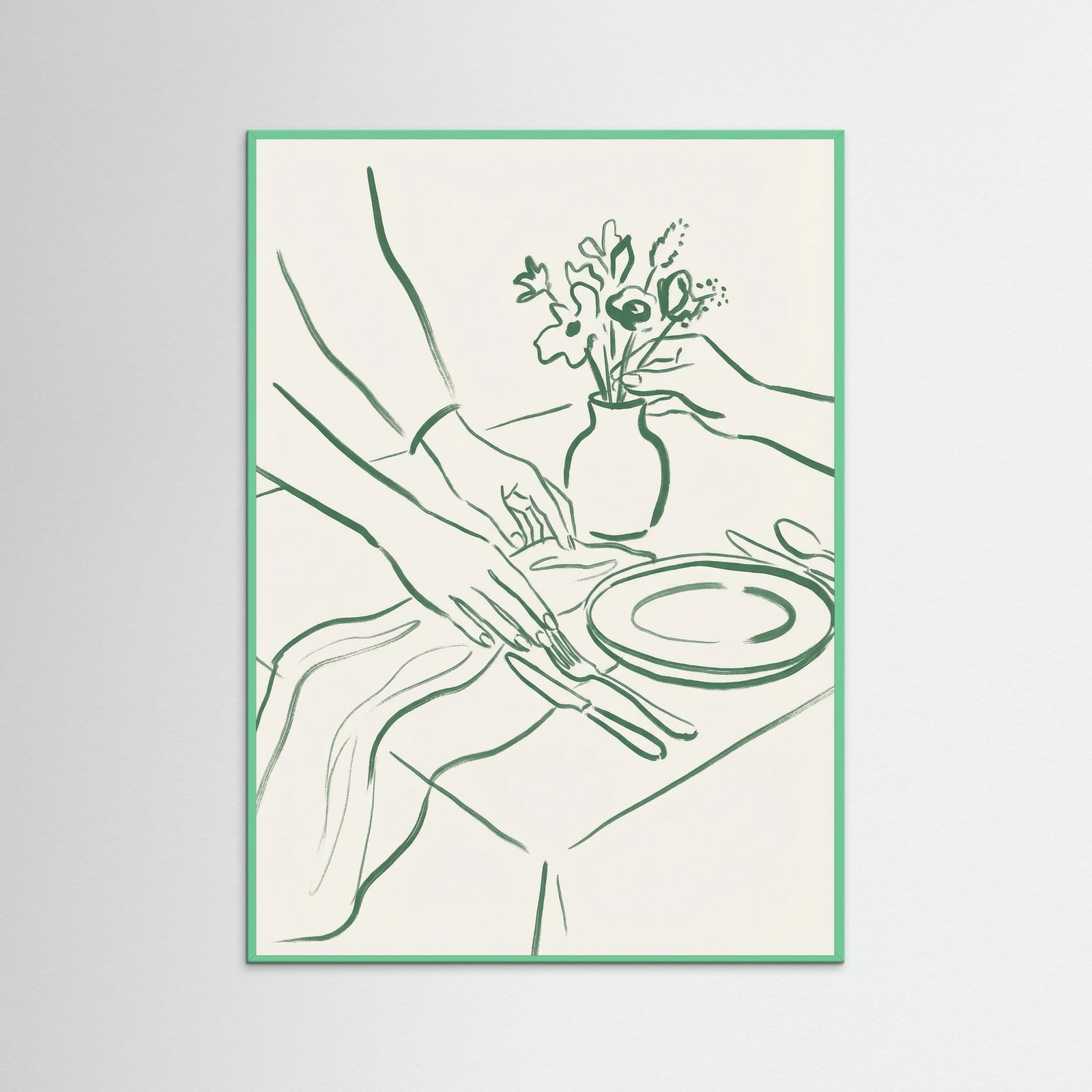 Mint Wood Elegant Toasts