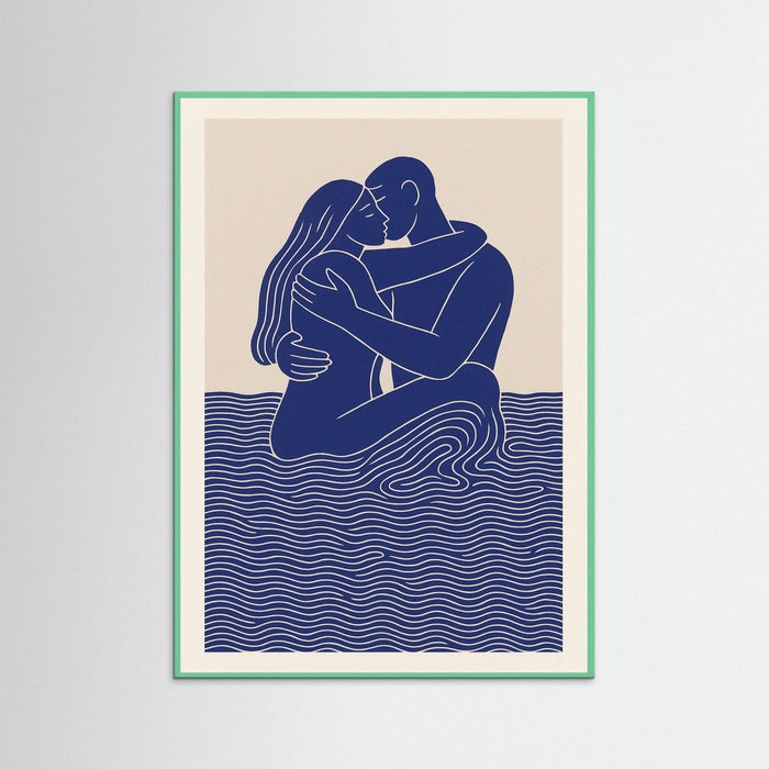 Mint Wood Embrace in Blue