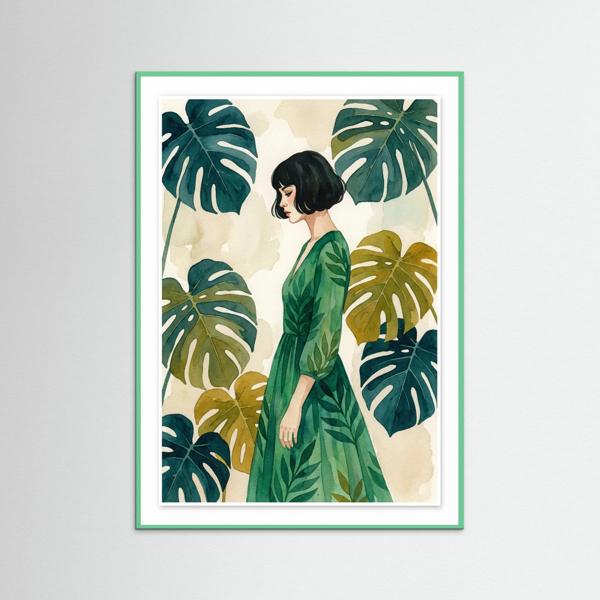 Mint Wood Emerald Elegance