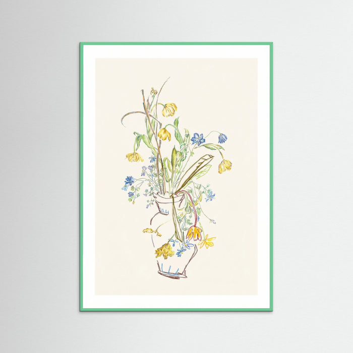 Mint Wood Ephemeral Blossom Sketch