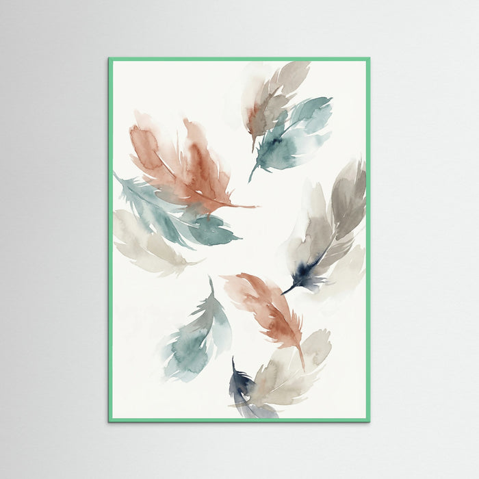 Mint Wood Ethereal Floral Cluster